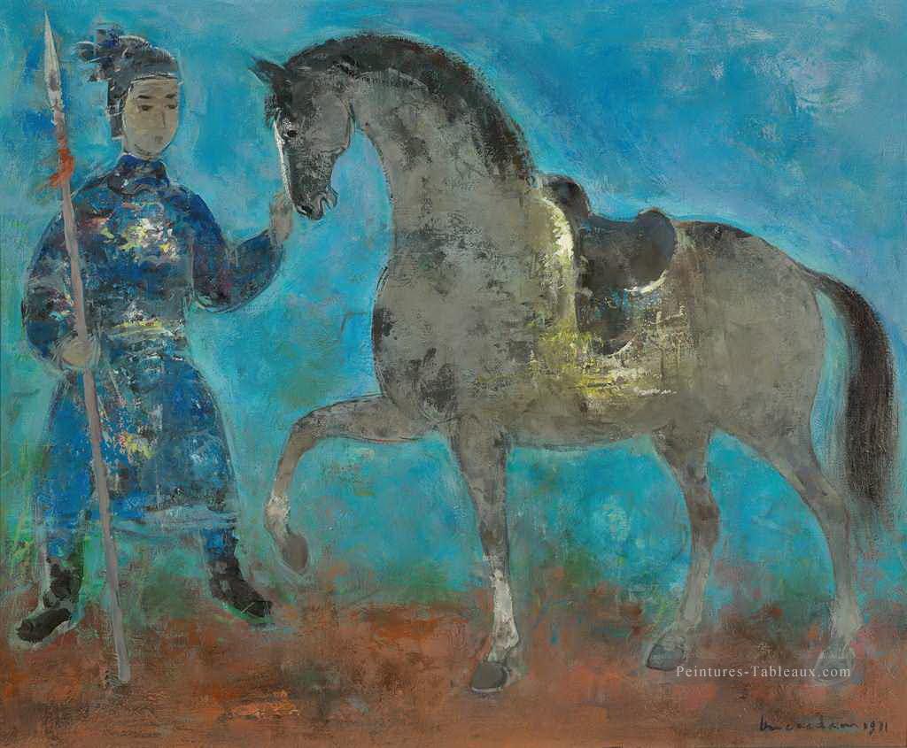 VCD Le Cavalier The Horserider Asiatique Peintures à l'huile